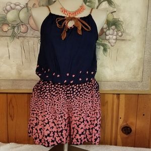 $$Blue & Pink Romper$$
